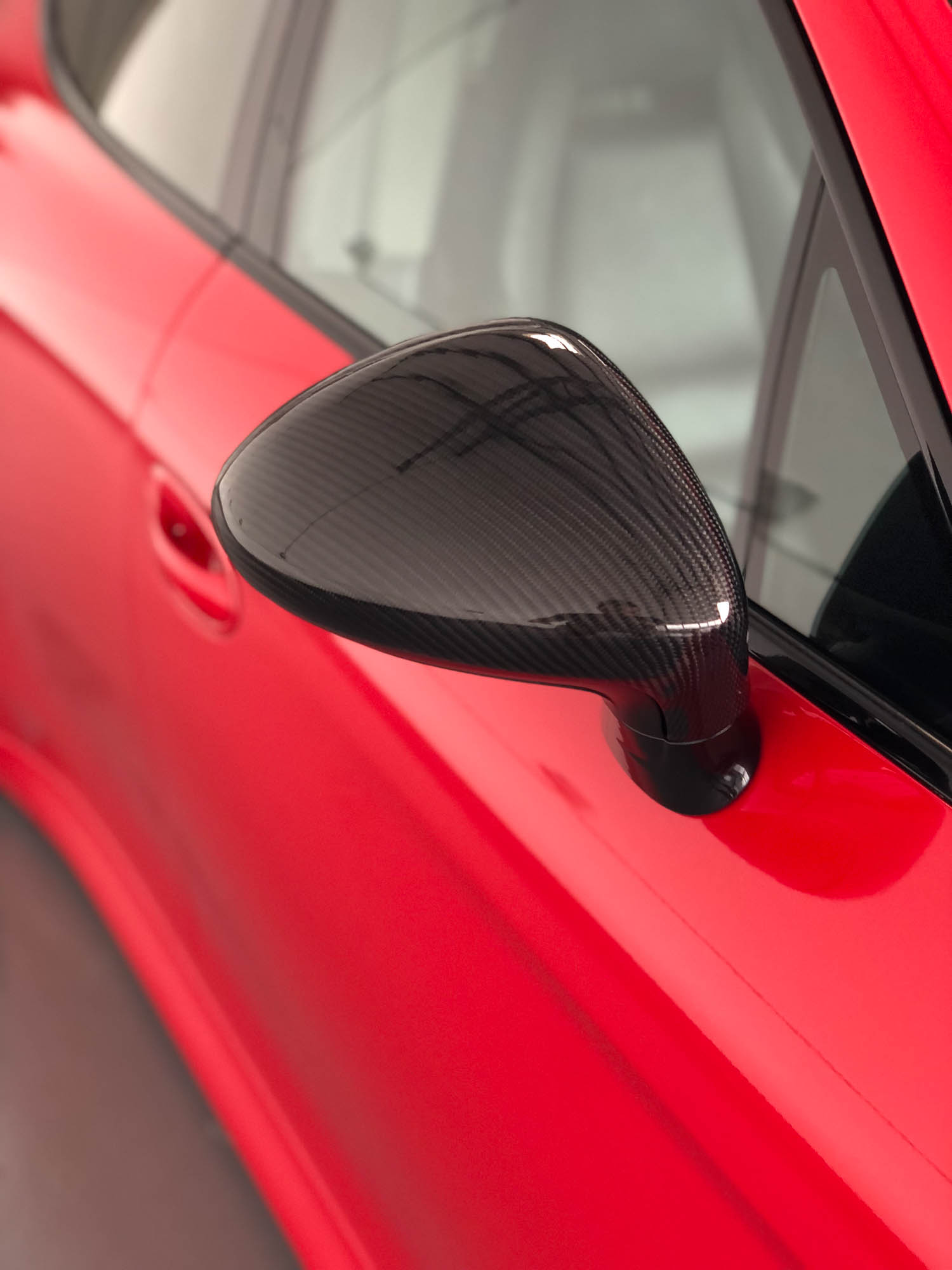 Porsche Panamera in Avery Carmine red gloss