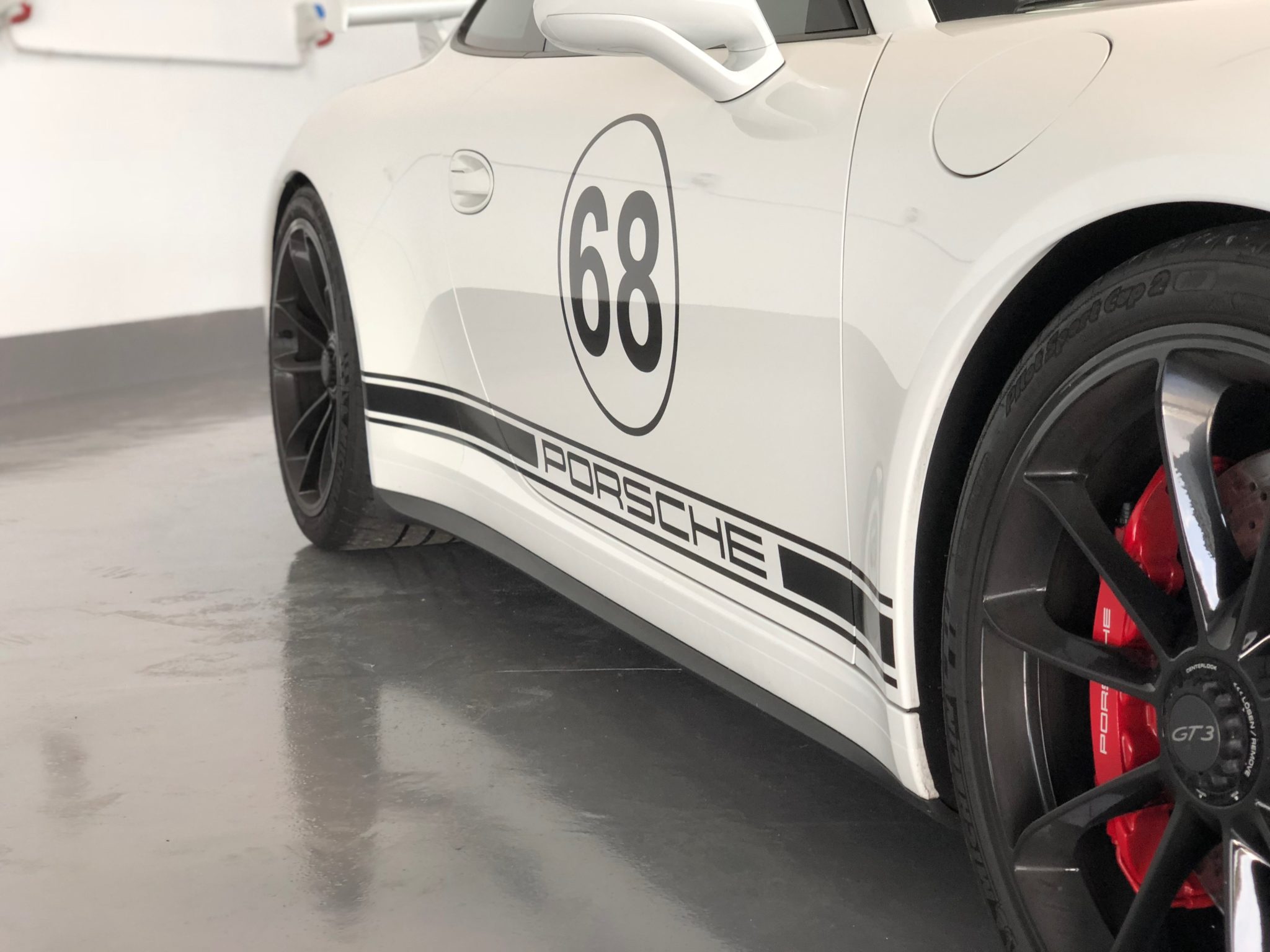 Racingdesign an einem Porsche GT3