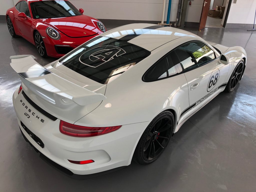 Racingdesign an einem Porsche GT3