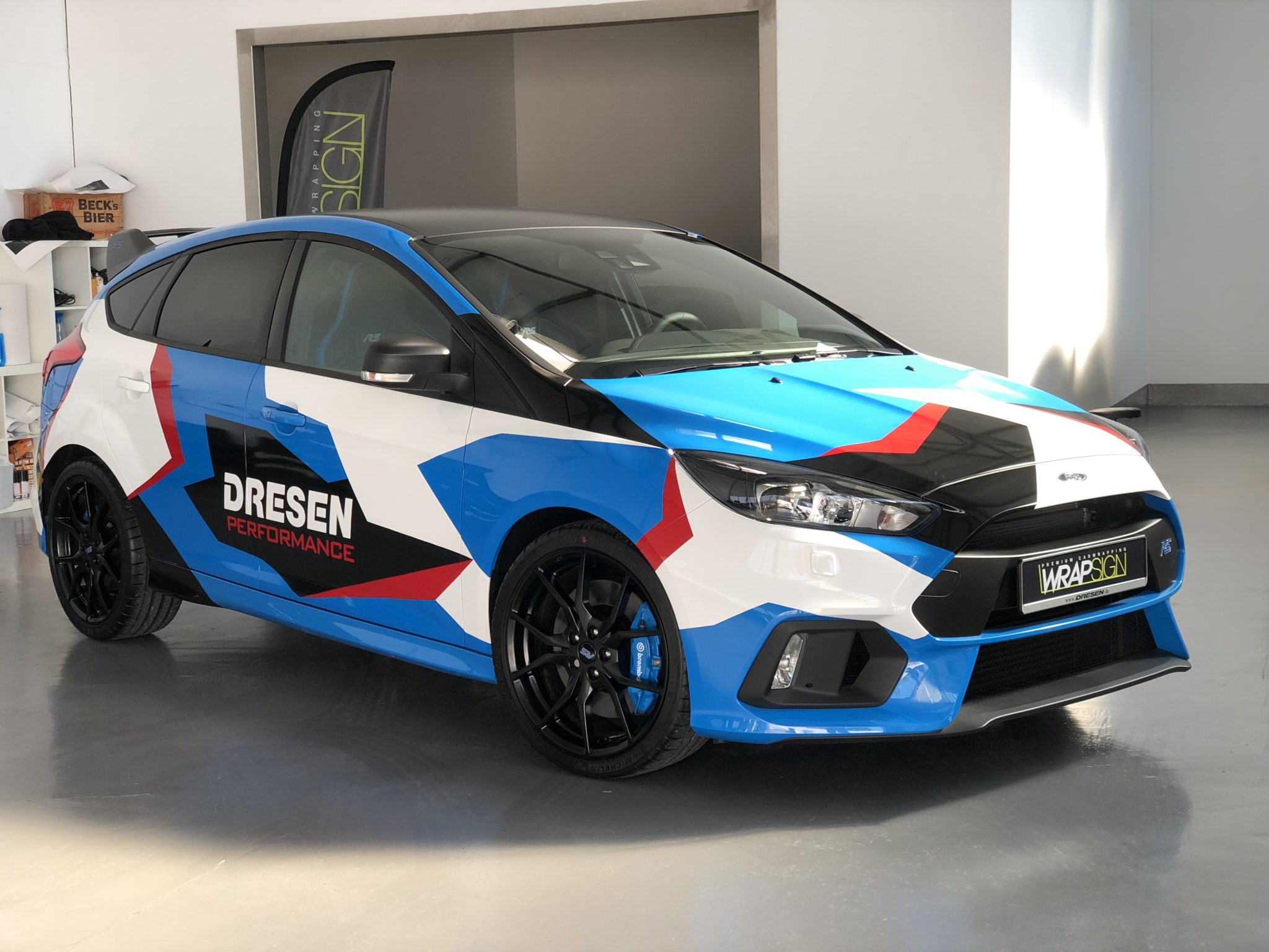 Ford Focus RS im Camouflage Design von Dresen Performance by Wrapsign