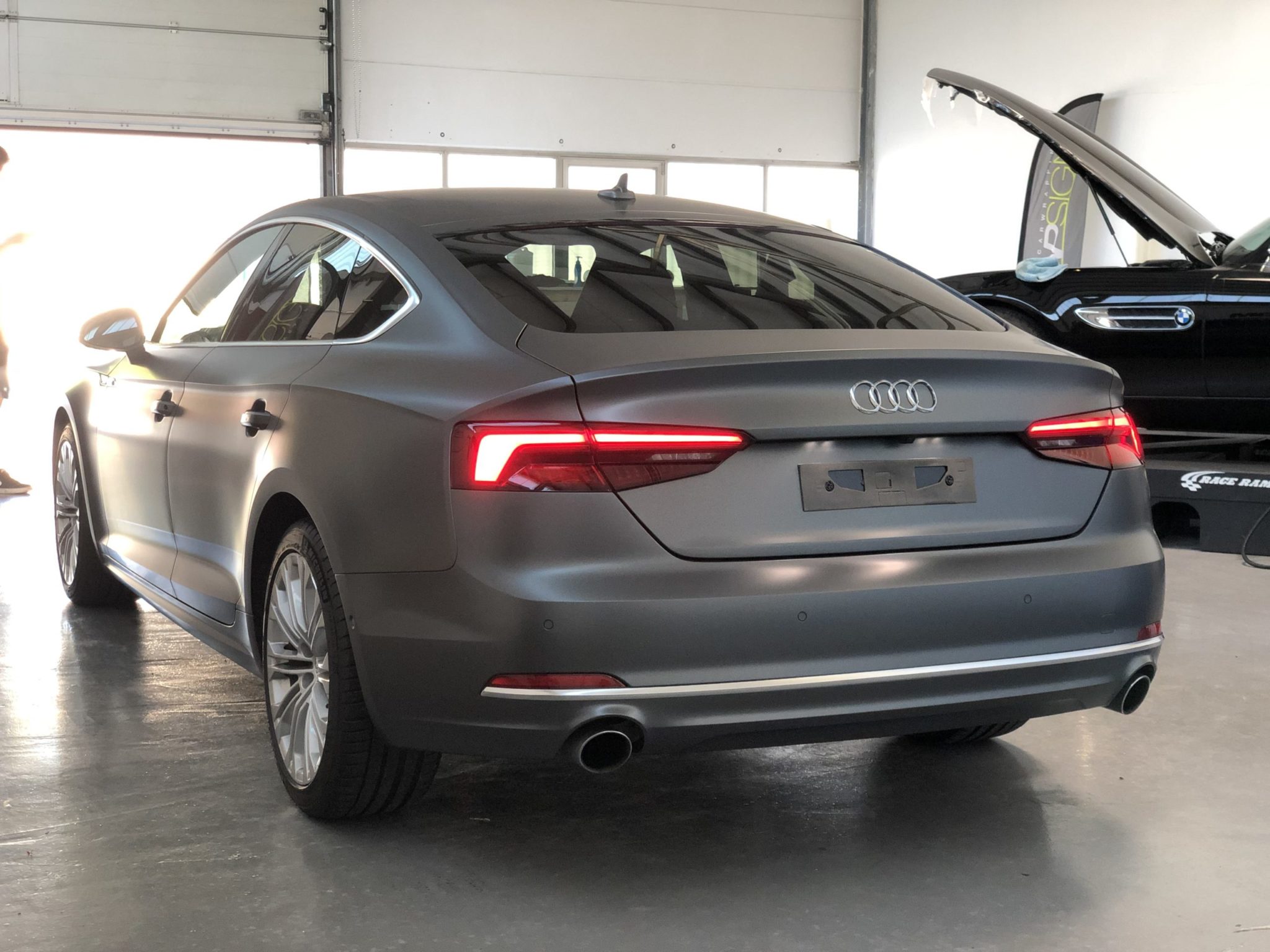 Audi A5 satin charcoal