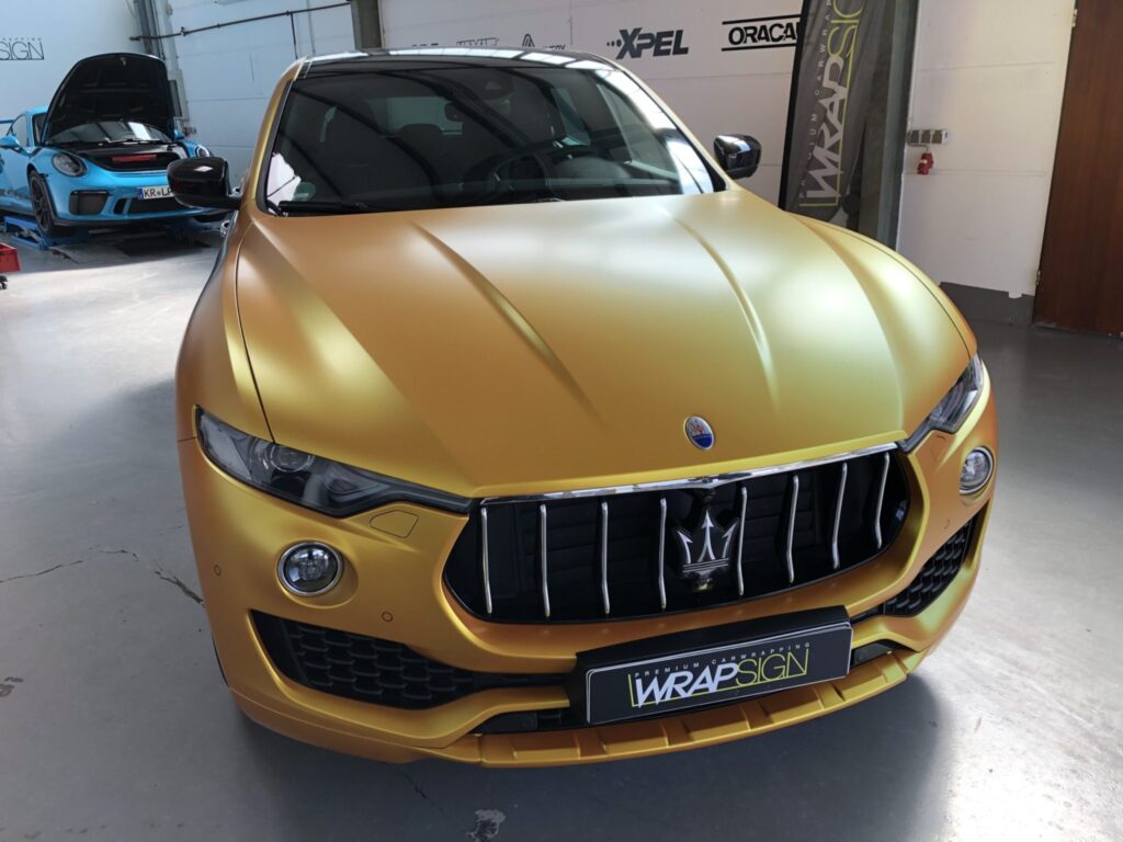 Maserati Levante Energetic Yellow Folierung