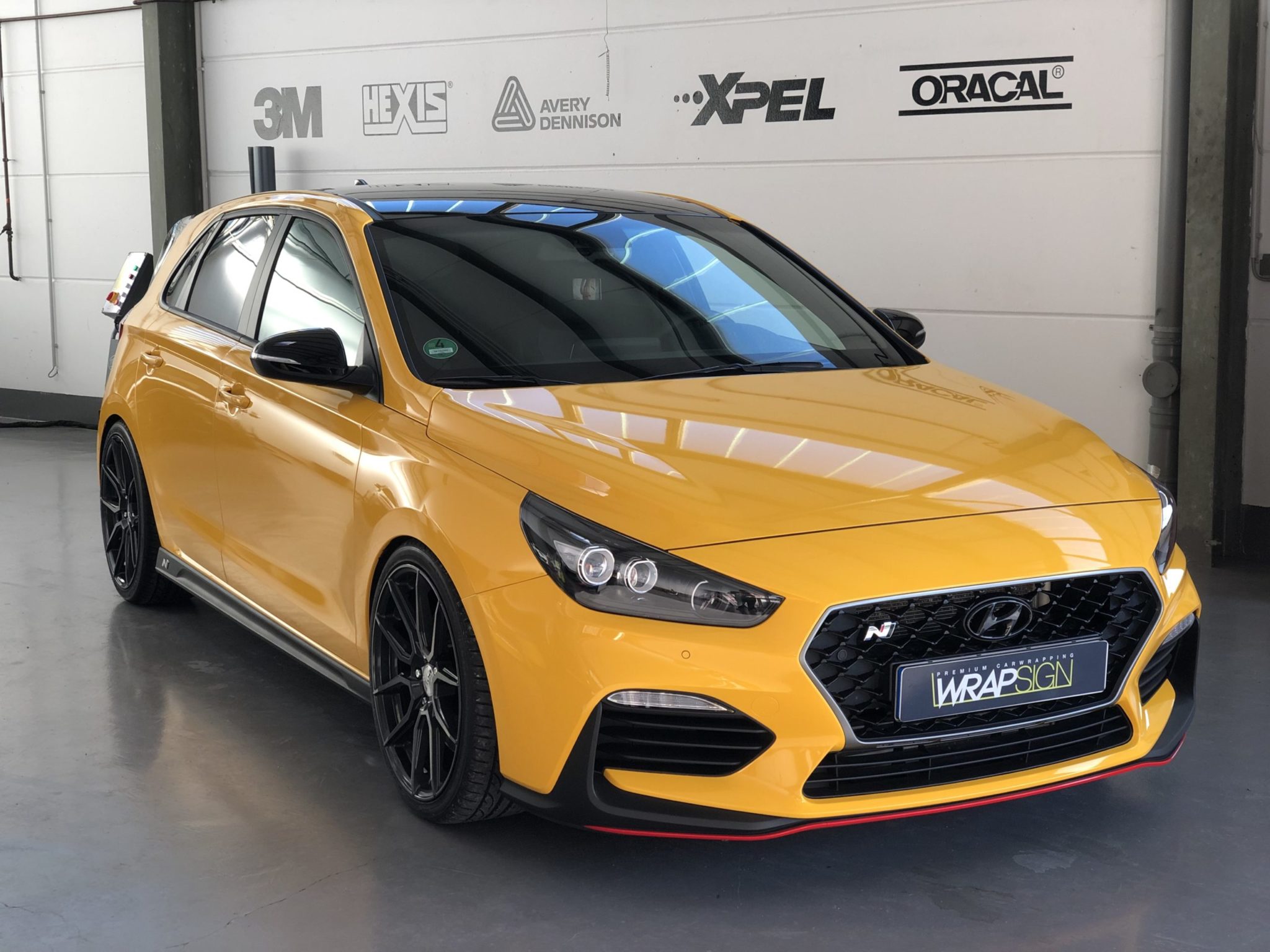 Hundai i30N Dark Yellow Vollfolierung