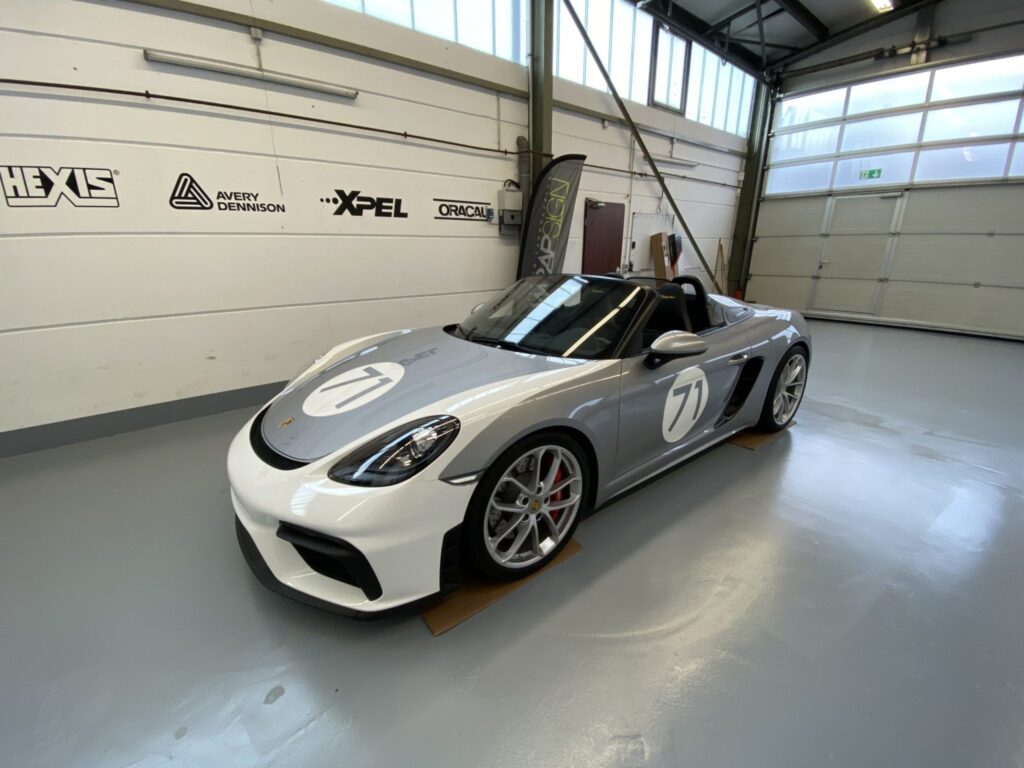 Porsche 718 Spyder Autofolierung