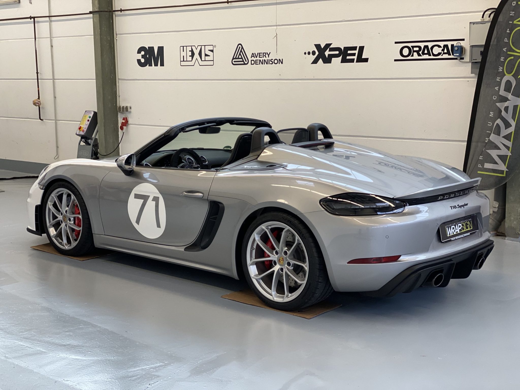 Porsche 718 Spyder Autofolierung