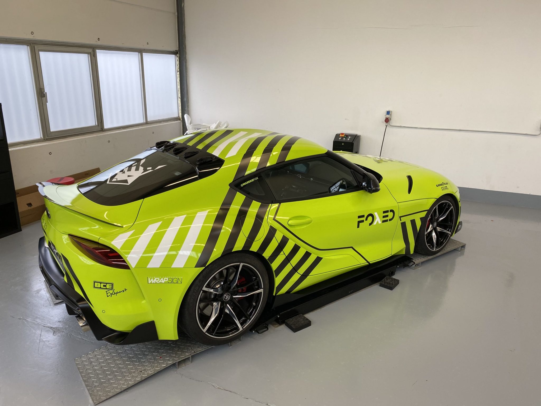 Toyota Supra Acid Green Design