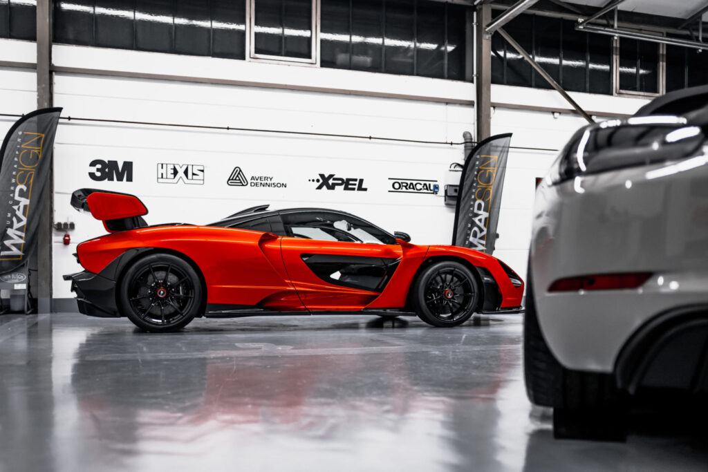 McLaren Senna mit Lackschutzfolie