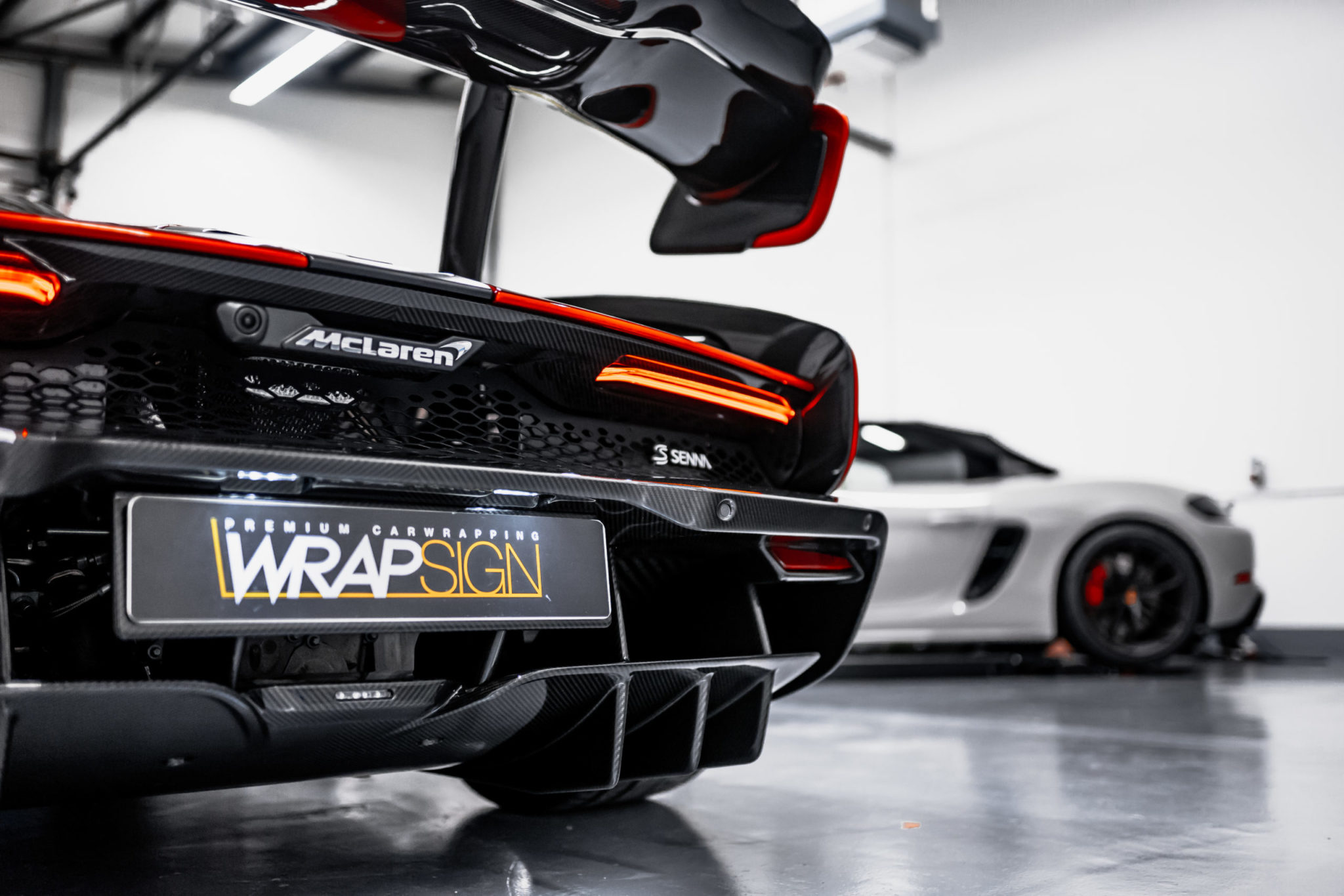 McLaren Senna mit Lackschutzfolie